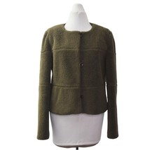 See By Chloe Jacket Coat Womens 6 Faux Sherpa Green - $124.99
