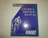 1995 Suzuki RM80 Propriétaires Service Manuel Minor Usure Usine OEM Livr... - $19.98
