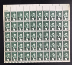 1959 Abraham Lincoln 1 Cent 50 Stamp Sheet Scott #1113 NH VG - £7.55 GBP