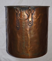 19th Century 16&quot; High Dovetailed Copper Cauldron  - $445.00