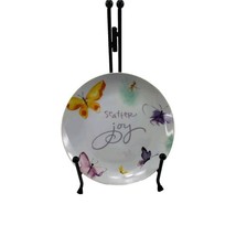 Kathy Davis Porcelain Butterflies SCATTER JOY Dessert Salad Plate 7.5&quot; - $6.92
