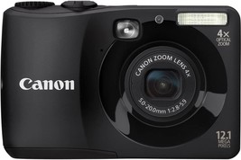 Canon Powershot A1200 12Mp 1X Optical Zoom Digital Camera (Black). - $259.97