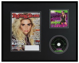 Kesha 16x20 Framed 2013 Rolling Stone Magazine &amp; Warrior CD Display - $79.19