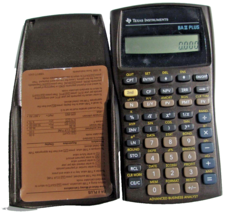 Texas Instruments BA 2 II PLUS Business Analyst Financial Calculator w/ cover - £11.70 GBP