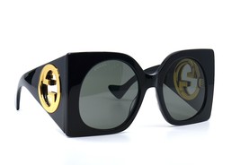New Gucci GG1254S 001 Black Grey Authentic Sunglasses - £266.23 GBP