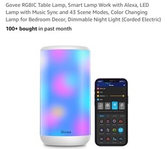 Govee RGBICWW Smart Table Lamp App Control  Bedside Lamp - $908.75 MXN