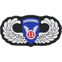 U.S. Army 11th Airborne Wing Patch Blue &amp; White 3&quot; - £7.04 GBP