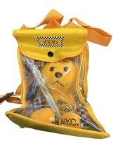 New York Taxi 8&quot; Teddy Beanie Stuffed Teddy Bear With Tags and Backpack - £9.50 GBP