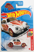 &#39;21 Hot Wheels Volkswagen Beetle Holiday Racers Series LOVE BUG  #4/5 - £3.91 GBP