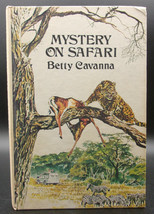 Betty Cavanna Mystery On Safari Vintage Hardcover Ya Africa Wild Animals - £9.40 GBP