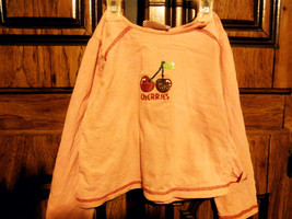 Wonder Kids  Pink 5T Cherries long sleeve shirt - $8.00
