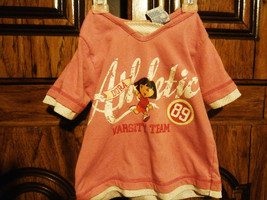 Nick Jr Dora Varsity Team Pink 5T short sleeve shirt - $10.00