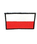 Nation Country Flags Patches Poland Emblem Logo 2x2.8 Inches Sew On Embr... - £12.59 GBP