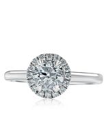 GIA Zertifiziert 1.23 Karat Rundschliff Diamant Halo Verlobungsring 14k ... - €4.134,42 EUR
