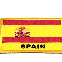 Nation Country Flag of Spain Patch Emblem Logo 2 x 2.8 Inches Sew On Embroide... - £12.77 GBP