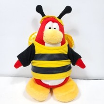 Disney Club Penguin Bumble Bee Red Plush Stuffed Animal Toy 8” No Code - £18.19 GBP