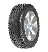 Jazzy Drive Wheels, 1 OEM Black Tire/Silver Mag Rim, Flat Free, Fits 6 M... - $102.96