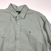 Ralph Lauren Button Down Long Sleeve Shirt Mens 2XL XXL Plaid Classic Fi... - $25.23