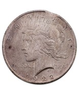 1922 Argent Paix Dollar &quot; Coupé &quot; Variété En Ch Bu État , Pince En 1:0 0 - €76,22 EUR