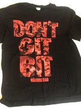 Walking Dead Black T Shirt Don’t get Bit L  Sh2 - £3.98 GBP