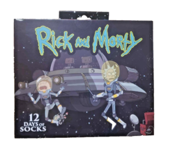 Rick &amp; Morty Adult Swim 12 Days Of Socks Men&#39;s Christmas Holiday Bundle NEW - £18.05 GBP