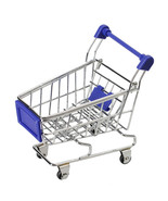 Mini Shopping Cart Folding Supermarket Handcart Basket Toy Utility Stora... - £5.59 GBP