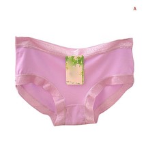 Week Underwear Women Girls Sexy Lace Waist Modal Bamboo Fiber Seamless Underwear - £23.97 GBP