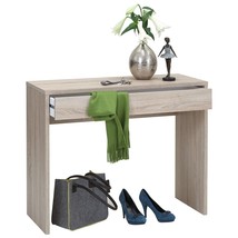 FMD Desk with Wide Drawer 100x40x80 cm Oak - £105.49 GBP