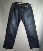 LRG Roots+Equipment Button Fly Men&#39;s Straight Leg Distress Faded Jeans 3... - $41.58