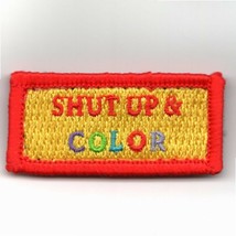 Usaf Flight Suit Sleeve Fss 109ALW Shut Up Color Yellow Embroidered Jacket Patch - £27.67 GBP