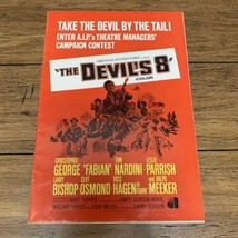1969 THE DEVIL&#39;S 8 In Color Pressbook Vintage Posters And Lobbies Movie ... - $54.45