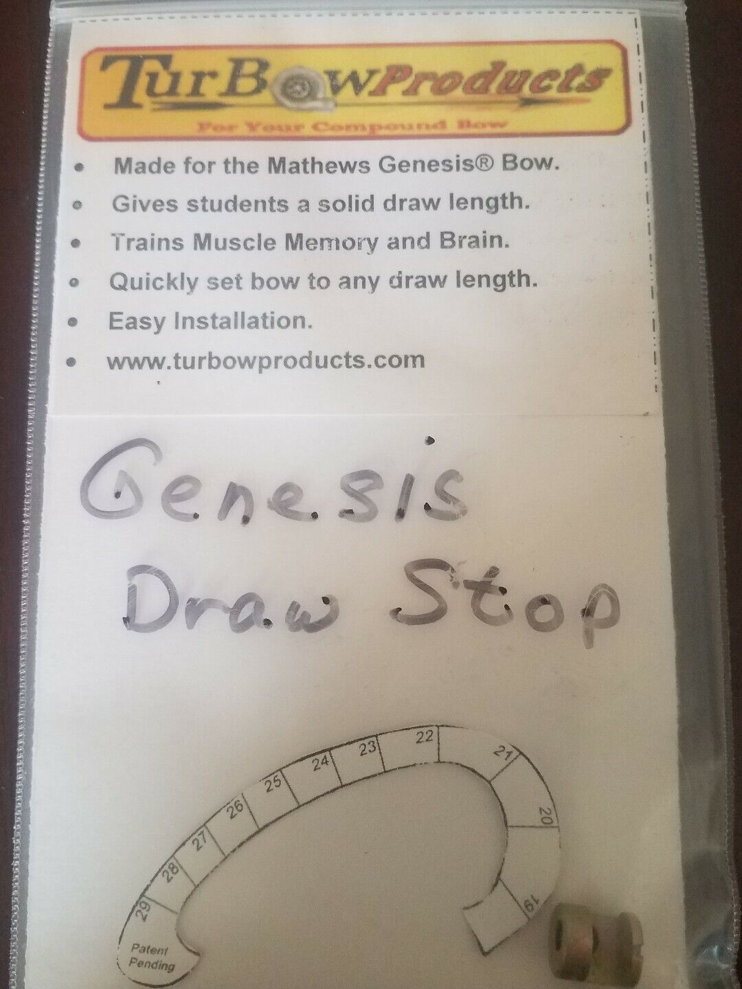 Turbow Products Genesis Draw Stop rare vintage-Brand New-SHIPS N 24 HOURS - $117.69