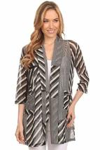 High Secret Women&#39;s See Though Strip Pattern Open Trench (Medium) - $43.11