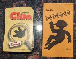 THE SIMPSONS Clue Board Game 2nd Edition 2002 Replacement Pieces - Cards - £6.41 GBP