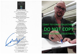 Geoff Tate signed Queensryche Jet City Woman Lyrics sheet COA proof Auto... - $108.89