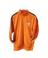 NCAA Adidas Tennessee Vols Orange Long Sleeve Zip Jacket Vintage Mens Small - £23.48 GBP