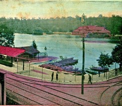 Entrance Trolley Tracks Station Lakemont Park Altoona PA 1908 DB Postcard  - £2.18 GBP