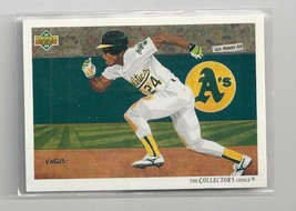 Rickey Henderson / Oakland Check 1992 Upper Deck Baseball Card #90 Nrmt - $1.43