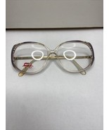 Vtg NOS Faberge 59 Slate 70&#39;s Disco Diva Blue &amp; Clear Eyeglass Frames 56... - $570.20 MXN