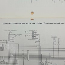 Suzuki OEM Technical Bulletin Model GT250M Renamed GT250A + Wiring diagrams - $19.34
