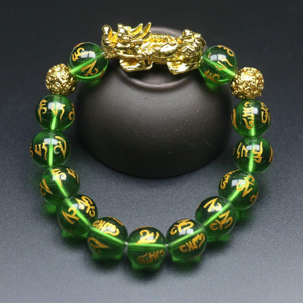 Wealth Bracelet For Men Feng Shui Pi Xiu Bracelet Black Obsidian Lazuli