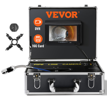 VEVOR Sewer Camera 165 ft, Drain Camera with 7"  screen, with 12 LED &amp; 1... - $336.99