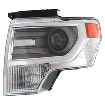 Headlight For 2013-14 Ford F-150 King Ranch Driver Side Chrome Housing W/o Bu... - £642.34 GBP