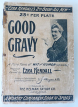 Good Gravy Ezra Kendall&#39;s 2rd book of wit humor 1901 vintage drawings - £11.06 GBP