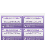 (4 Pack) Dr. Bronner&#39;s - Pure-Castile Bar Soap (Lavender, 5 ounce) - Mad... - $546.39 MXN