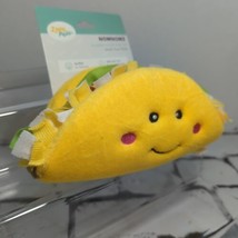 Zippy Paws Nomnomz Taco Squeaky Plush Dog Toy New - $11.88