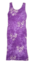 Vintage Hawaiian Dress Island Stuff Purple tie dye aloha floral beach Small - £22.95 GBP