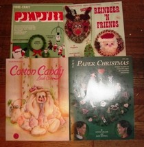 Lot 16 Craft Books Crochet Cross Stitch Plastic Canvas Christmas Other   - $9.99