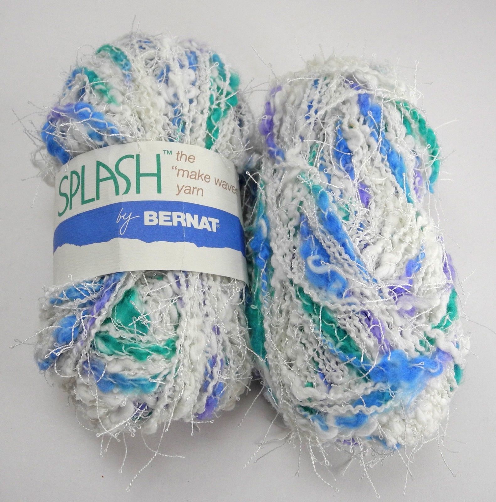 Primary image for Vintage Bernat Splash The "Make Waves" Yarn - 2 Skeins Cotton Blend - Carib Teal