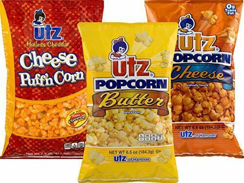 Utz Butter, Cheese & Hulless Puffin' Cheddar Popcorn Variety 3-Pack - $25.69